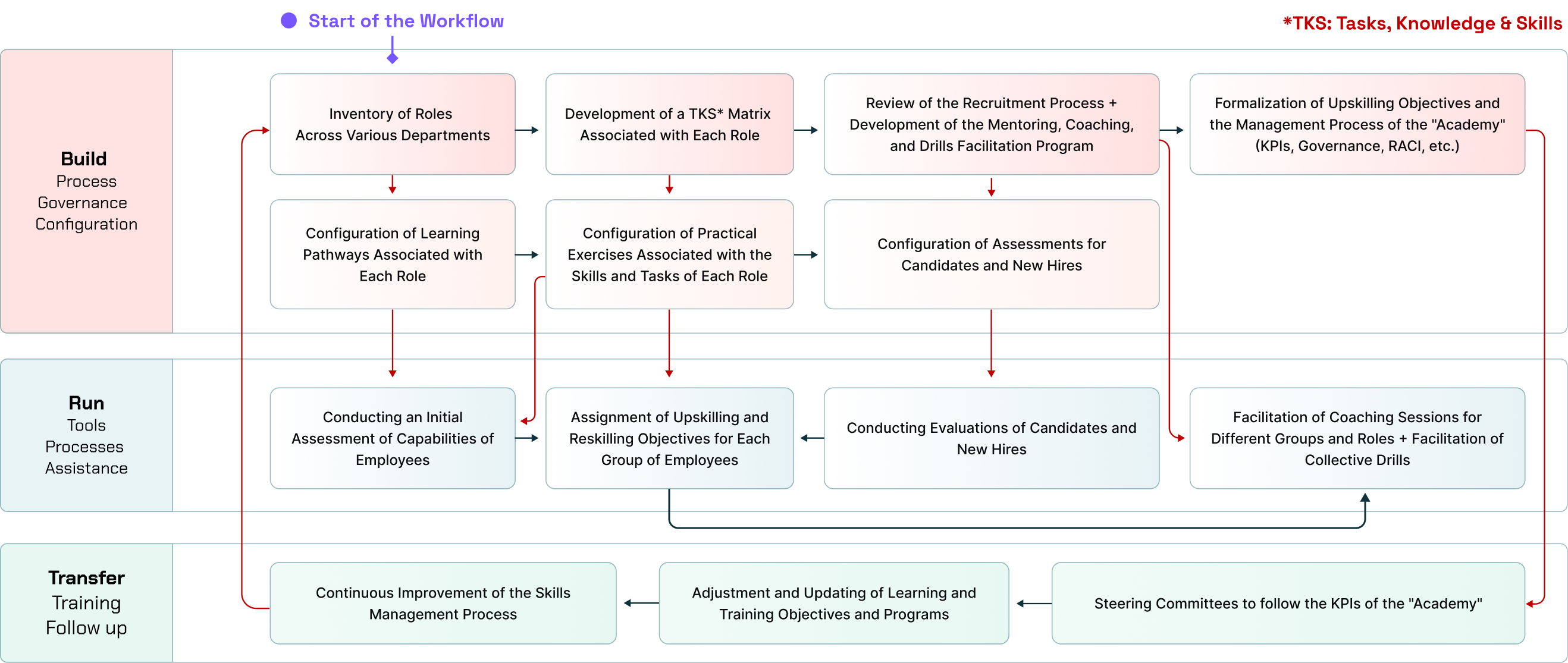 Role-Specific Training Paths